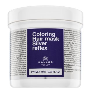 Kallos Silver Reflex Hair Mask maschera neutralizzante per capelli biondo platino e grigi 275 ml