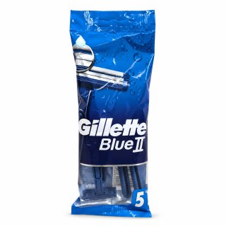 Gillette , Blue Ii Plus - Confezione Di 5 Rasoi Per La Rasatura - Immagine 5