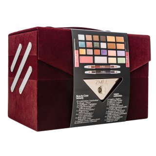 Zmile Cosmetics Beauty Case Velvety valigetta per cosmetici 74 pcs