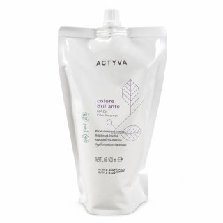 Kemon Actyva Colore Brillante Protection and Shine Mask maschera rinforzante per lucentezza e protezione dei capelli colorati Refill 500 ml
