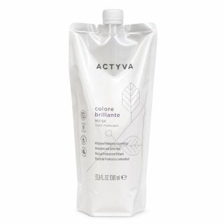 Kemon Actyva Colore Brillante Protection and Shine Mask maschera rinforzante per lucentezza e protezione dei capelli colorati Refill 1000 ml