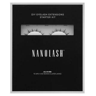 Nanolash Nanolash DIY Eyelash Extensions Starter Kit set per l’extension delle ciglia a casa Flirty