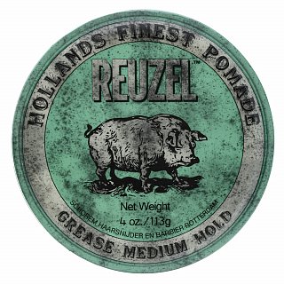 Reuzel Green Pomade pomata per capelli per una fissazione media 113 ml