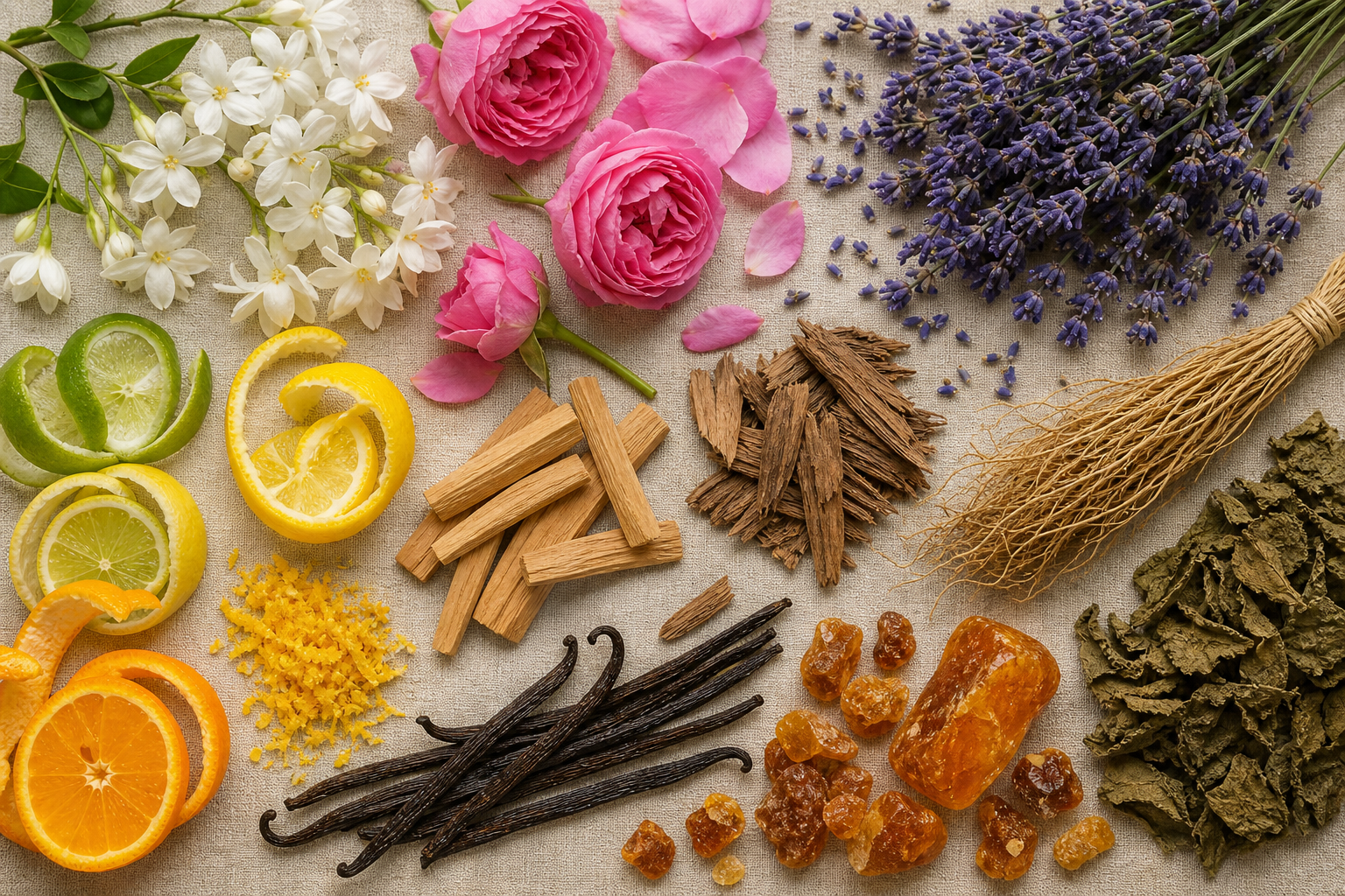 6 ingredienti più usati nei profumi