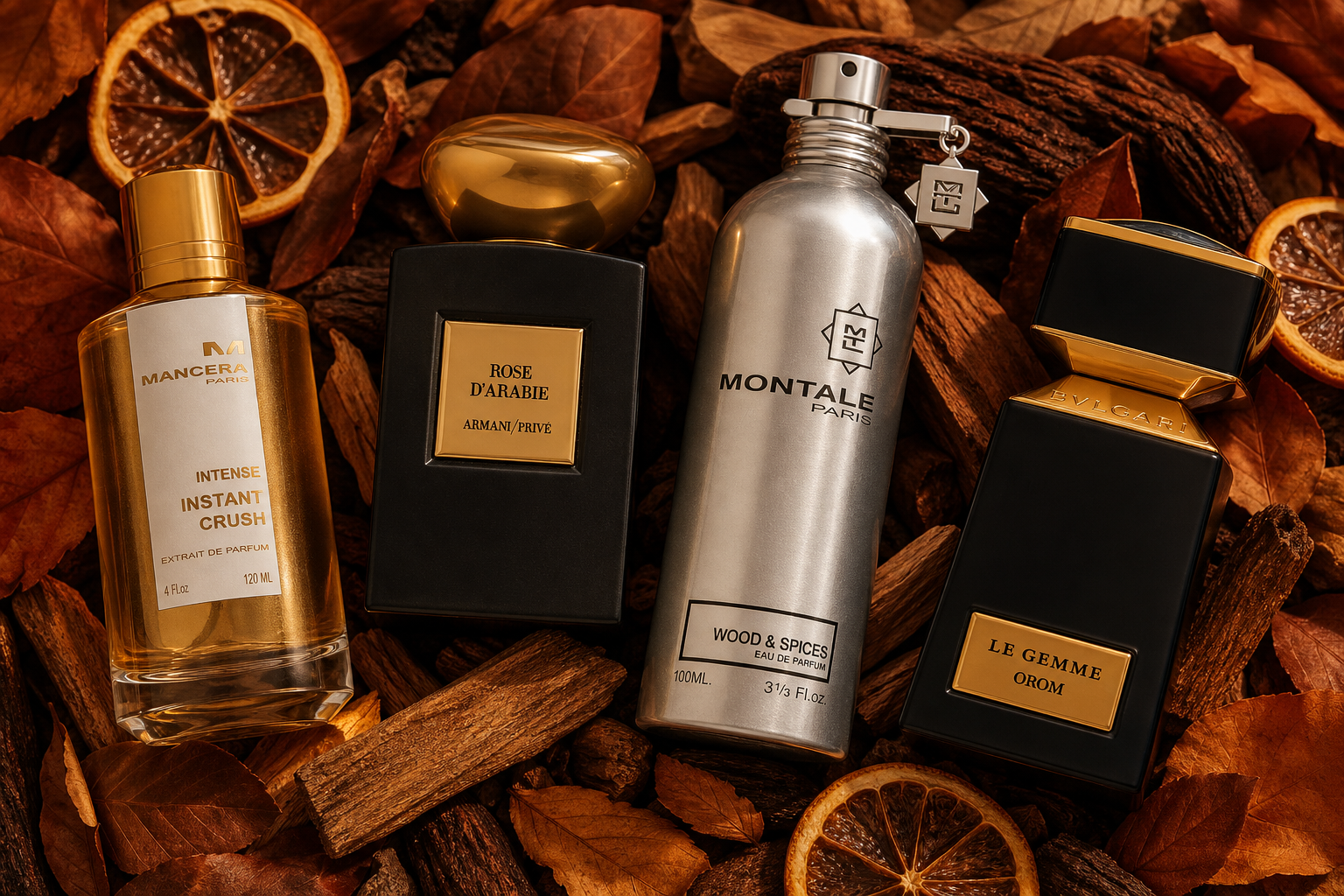 Profumi di lusso per l'autunno: calde fragranze legnose e orientali